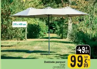 Cora Dubbele parasol aanbieding