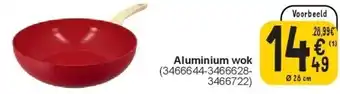 Cora Aluminium wok aanbieding