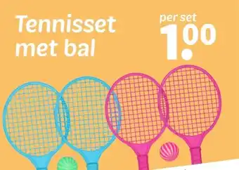 Tennisset met bal