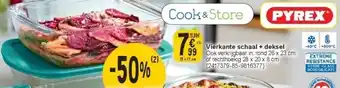 Cora Vierkante schaal + deksel aanbieding