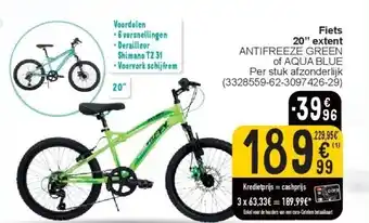 Cora Fiets 20” extent aanbieding