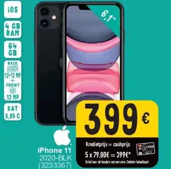 Cora iPhone 11 2020-BLK aanbieding