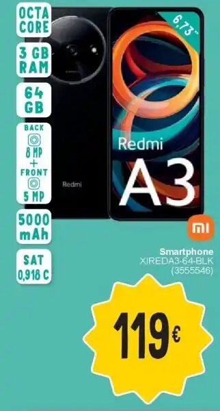 Cora Smartphone XIREDA3-64-BLK aanbieding