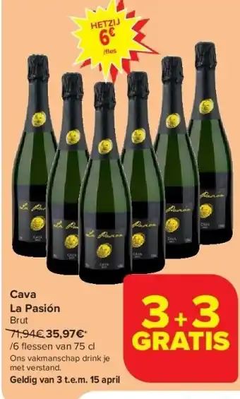 Carrefour Cava La Pasión aanbieding