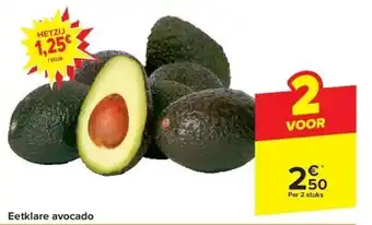 Carrefour Eetklare avocado aanbieding