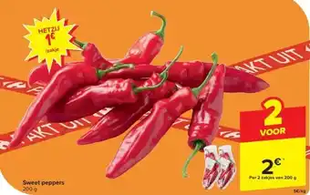 Carrefour Sweet peppers aanbieding