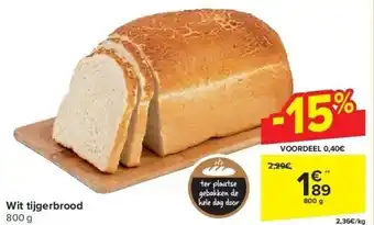 Carrefour Wit tijgerbrood aanbieding