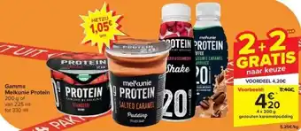 Carrefour Gamma Melkunie Protein aanbieding