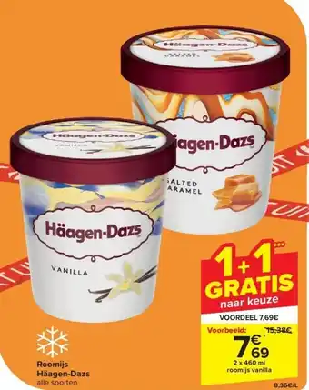 Carrefour Roomijs Häagen-Dazs aanbieding