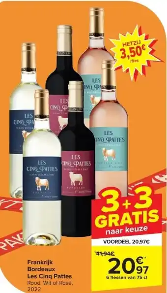 Carrefour Frankrijk Bordeaux Les Cinq Pattes aanbieding
