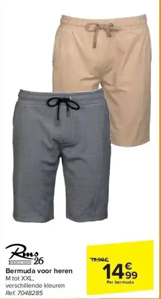 Carrefour Bermuda voor heren aanbieding