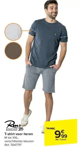 Carrefour T-shirt voor heren aanbieding