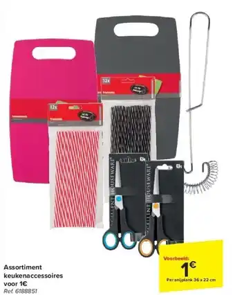 Carrefour Assortiment keukenaccessoires aanbieding