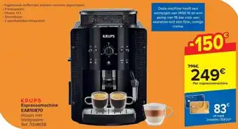 Carrefour Espressomachine EA810870 aanbieding