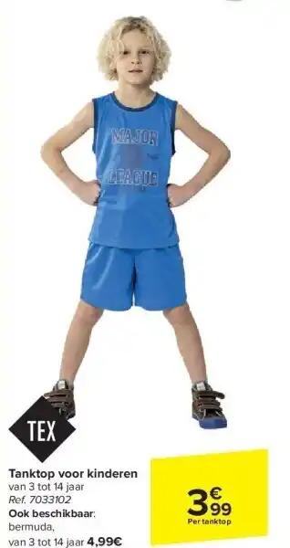 Carrefour Tanktop voor kinderen aanbieding