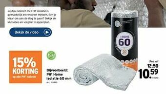GAMMA Pif home isolatie aanbieding