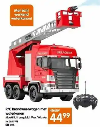 R-c brandweerwagen met waterkanon