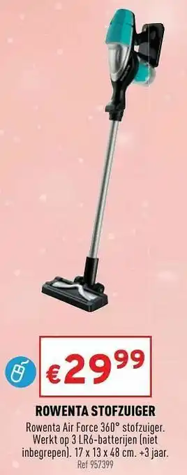 Trafic Rowenta stofzuiger aanbieding
