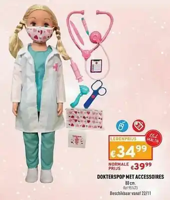 Trafic Dokterspop met accessoires aanbieding