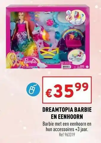 Dreamtopia barbie en eenhoorn