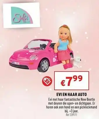Trafic Evi en haar auto aanbieding