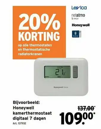 Honeywell kamerthermostaat