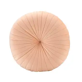 Leen Bakker Sierkussen Jacky - zalmroze - Ø40 cm aanbieding