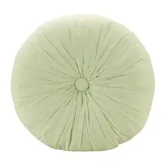 Leen Bakker Sierkussen Rosa - lichtgroen - Ø40 cm aanbieding