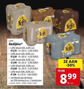 Lidl Leffe Abdijbier aanbieding