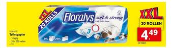 Lidl Floralys Toiletpapier aanbieding