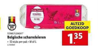 Lidl Belgische Scharreleieren aanbieding