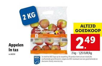 Lidl Appelen In Tas aanbieding