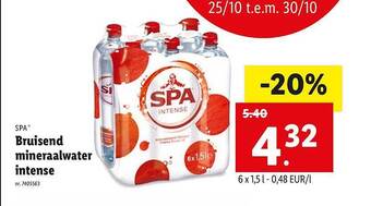 Bruisend Mineraalwater Intense