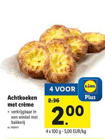 Lidl Achtkoeken Met Crème aanbieding