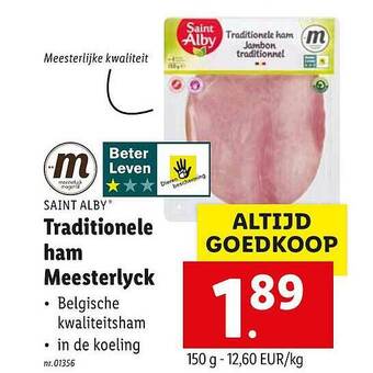 Lidl Traditionele Ham Meesterlyck aanbieding