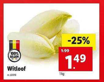 Lidl Witloof aanbieding
