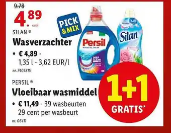 Silan Wasverzachter, Persil Vloeibaar Wasmiddel