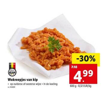 Lidl Wokreepjes Van Kip aanbieding