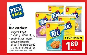 Lidl Lu Tuc-crackers aanbieding