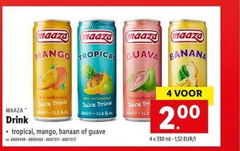 Lidl Maaza Drink aanbieding