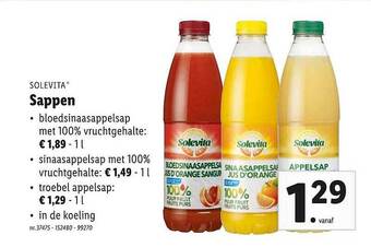 Lidl Solevita Sappen aanbieding