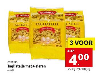 Lidl Tagliatelle Met 4 Eieren aanbieding