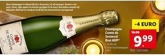 Lidl Champagne Comte De Senneval Brut Aop aanbieding