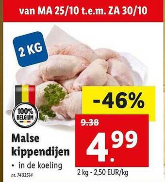 Lidl Malse Kippendijen aanbieding