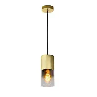 Leen Bakker Lucide hanglamp Zino - mat goud/messing - Leen Bakker aanbieding