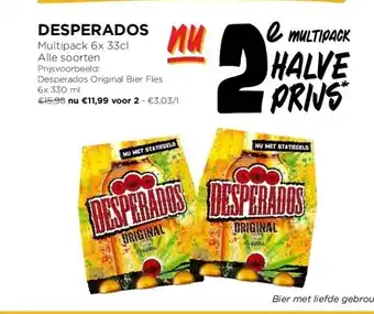 Jumbo Desperados Original Bier Fles 6x 330 ml aanbieding