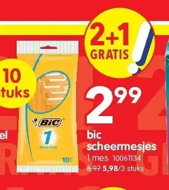 Yess bic scheermesjes aanbieding