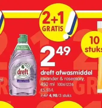 Yess dreft afwasmiddel aanbieding