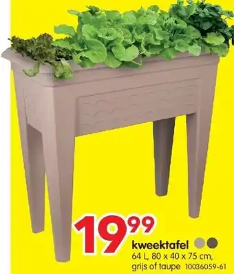 Yess kweektafel aanbieding