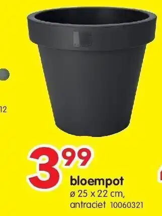 Yess bloempot aanbieding